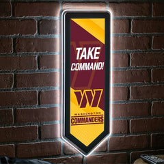 LED Wall Decor, Pennant, Washington Commanders, NFL, Home