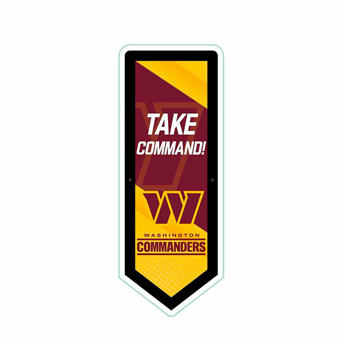LED Wall Decor, Pennant, Washington Commanders, NFL, Home