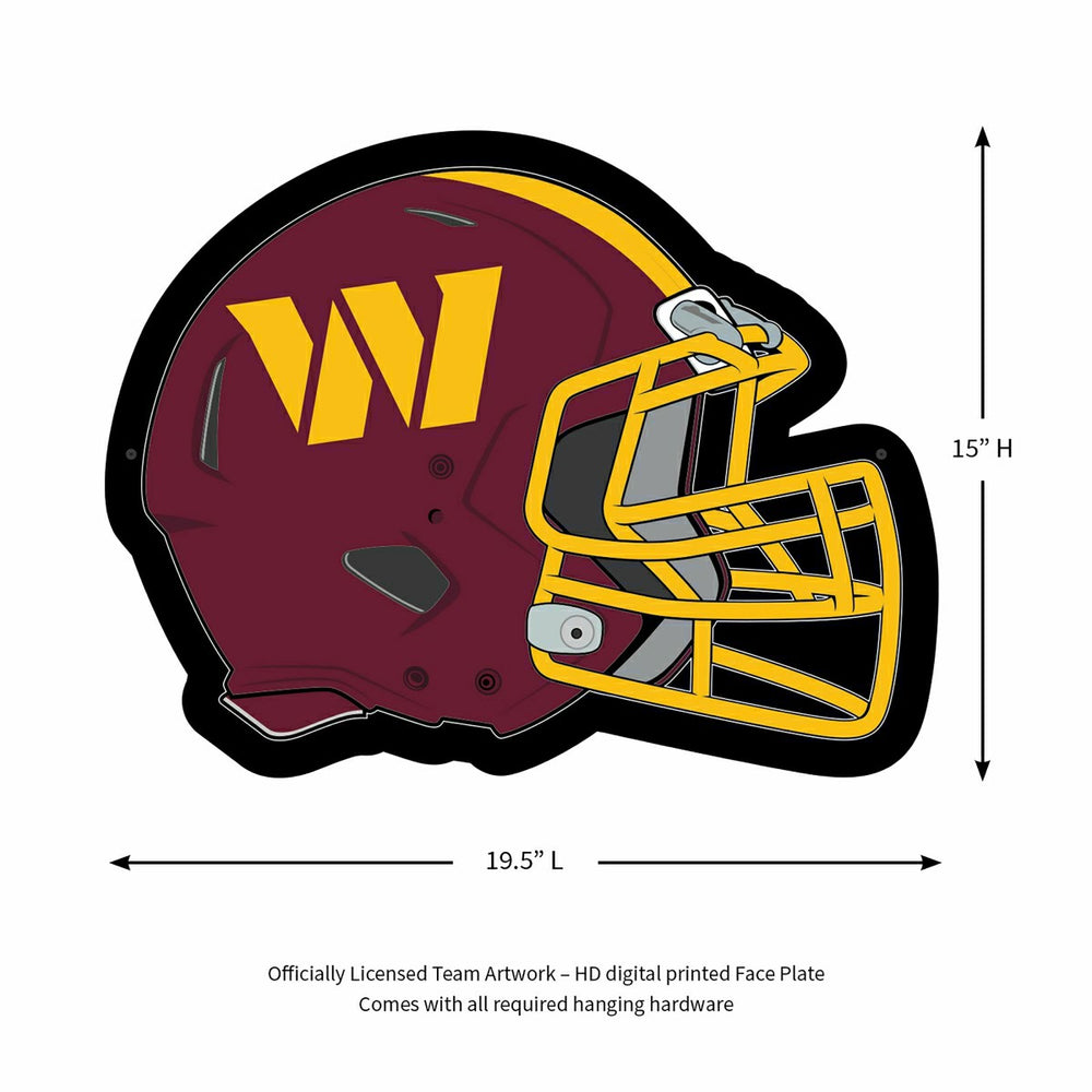 LED Wall Decor, Helmet, Washington Commanders, NFL, Home