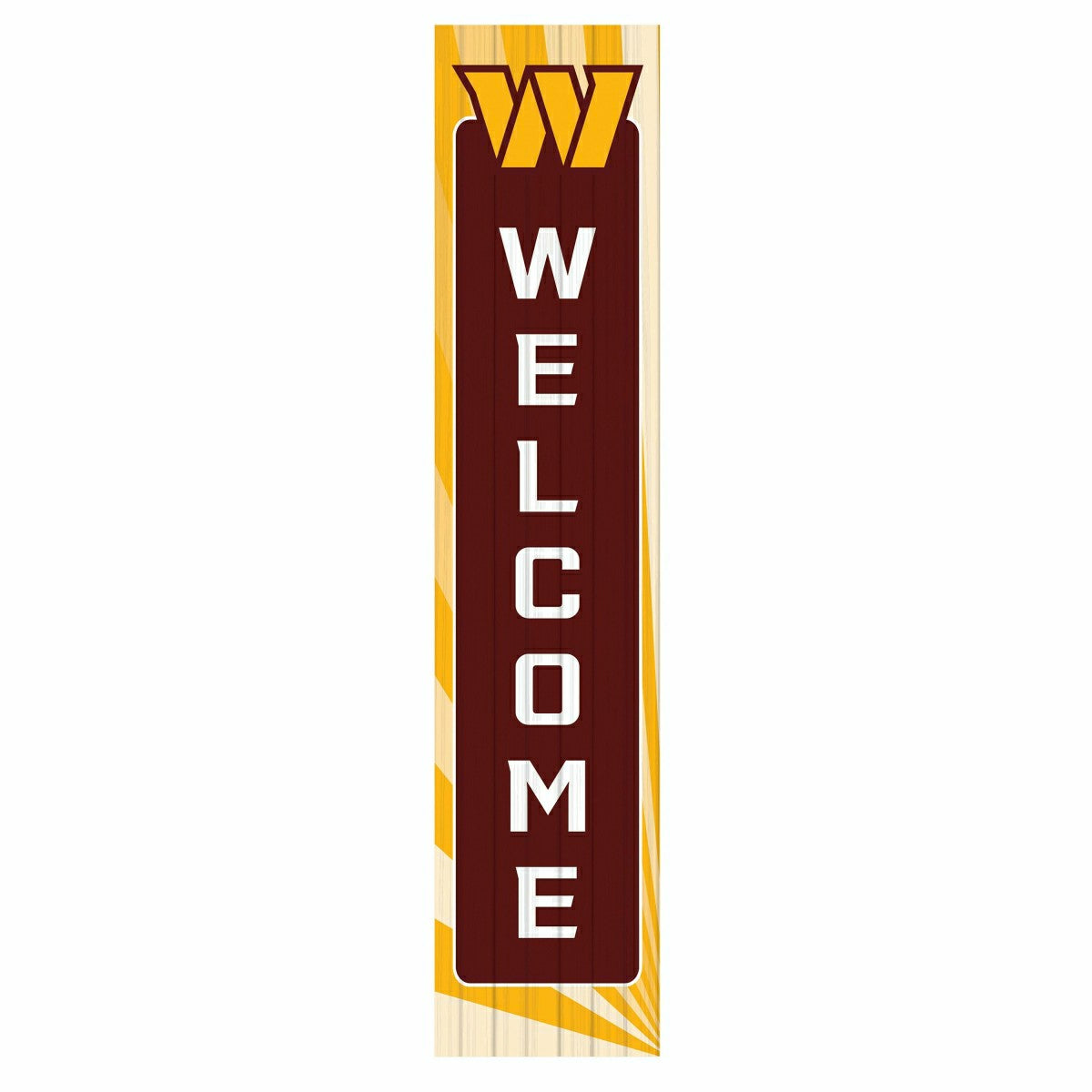 Washington Commanders Summer Seasonal Single Sided Large Leaner, 46", NFL, Home
