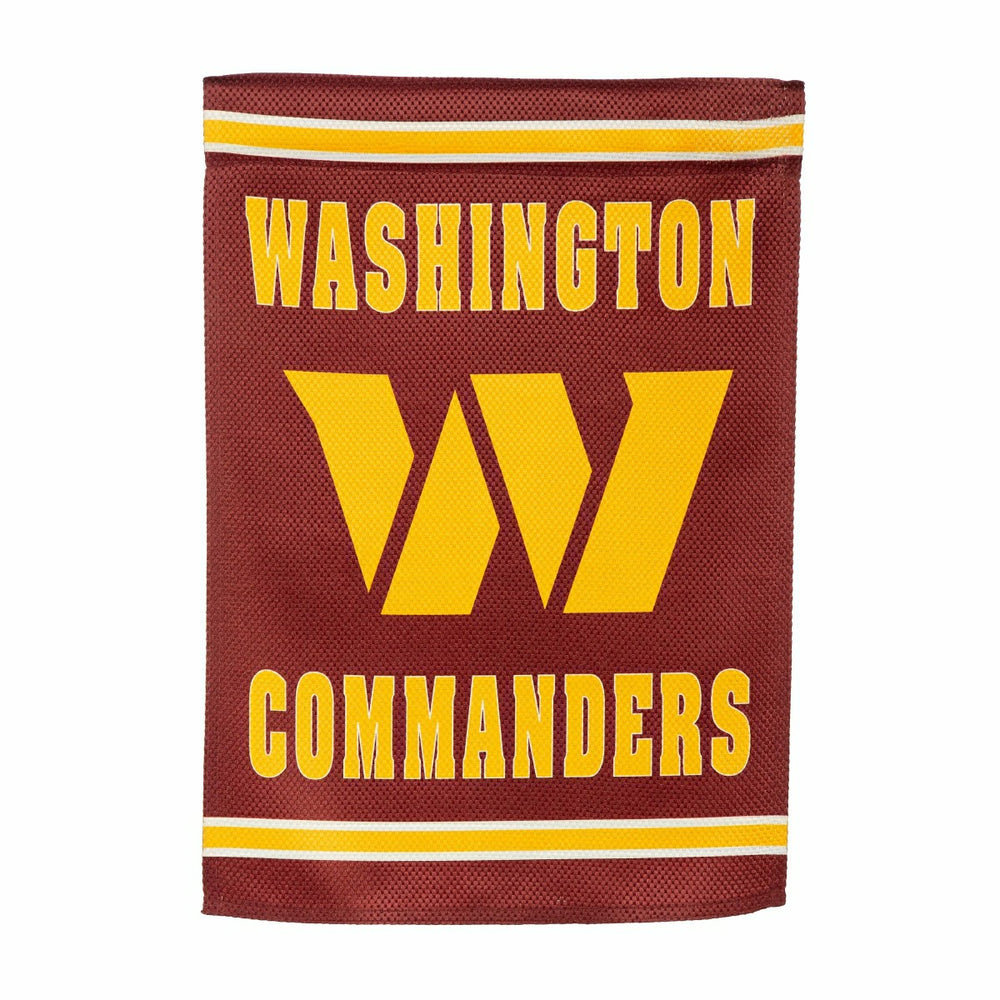 Washington Commanders Embossed Suede Garden Flag, NFL, Home