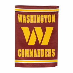 Washington Commanders Embossed Suede Garden Flag, NFL, Home
