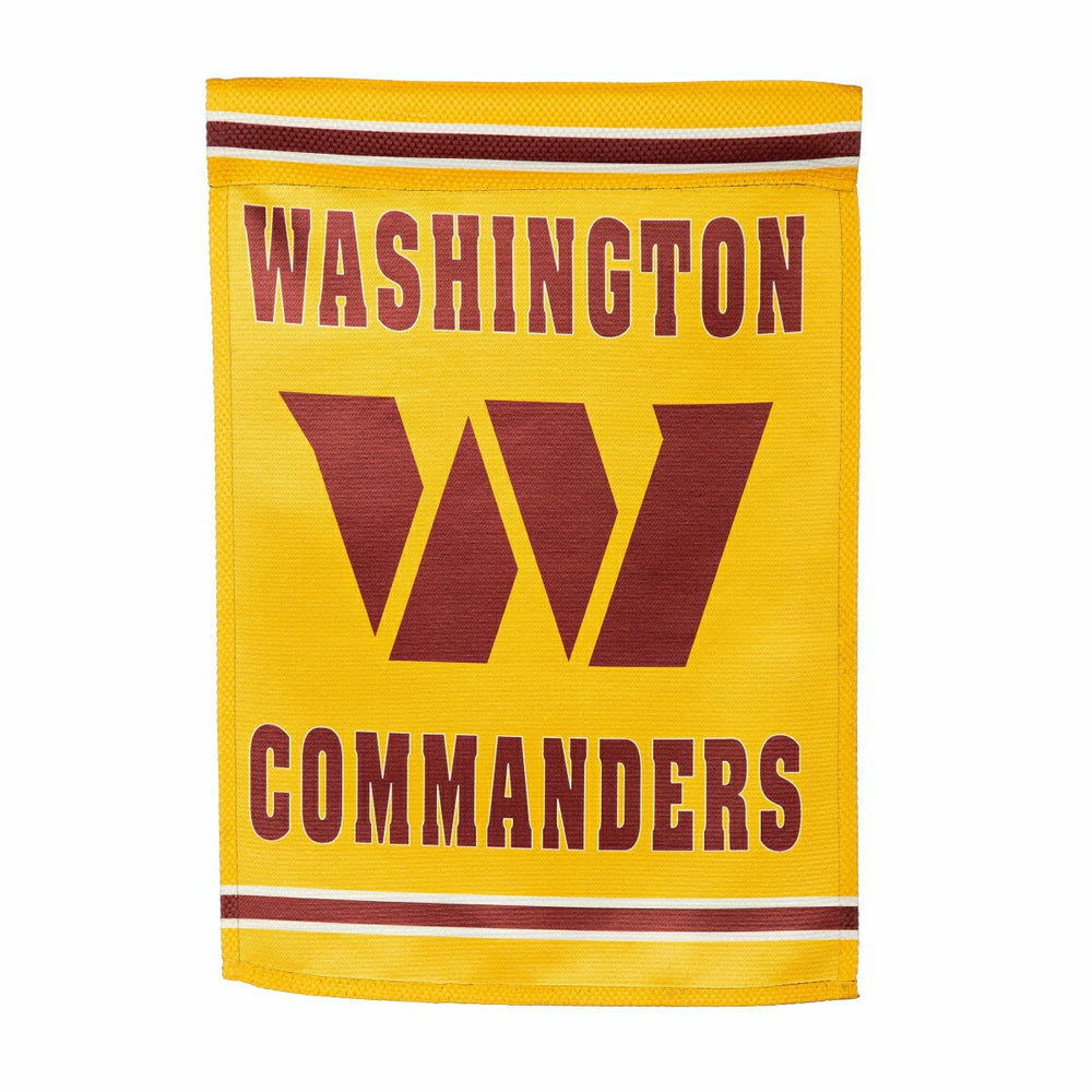 Washington Commanders Embossed Suede Garden Flag, NFL, Home