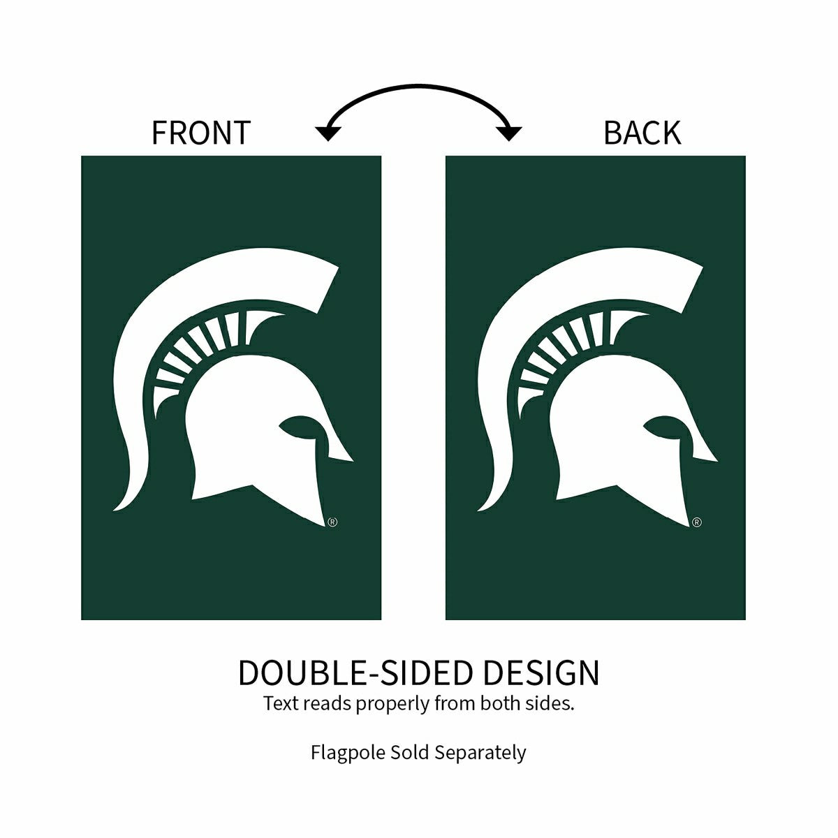 Michigan State University Applique House Flag, Home, Collegiate