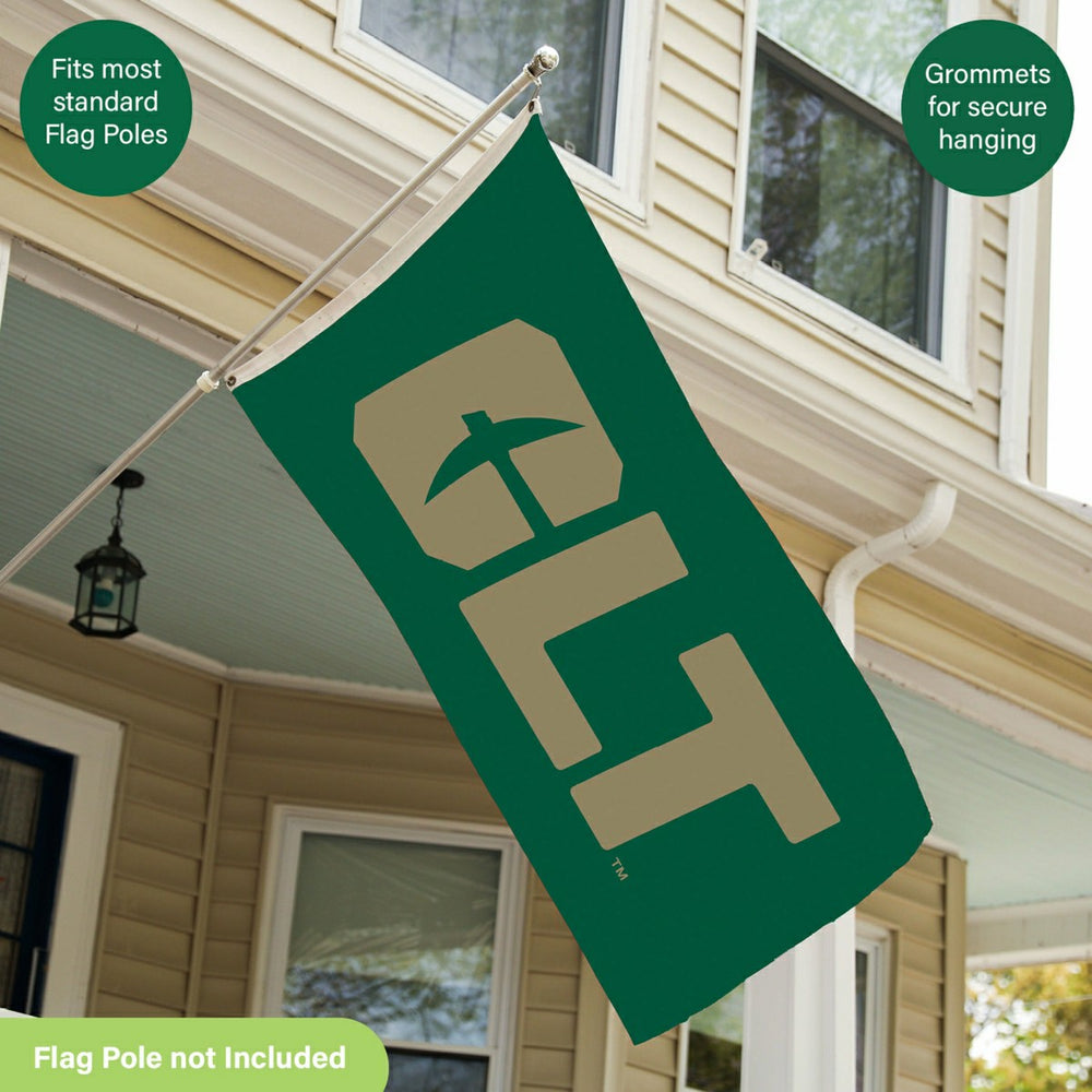 University of North Carolina, Charlotte Single Sided Flag w/ 2 Grommet, Home