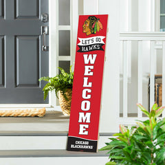 Chicago Blackhawks Large Single Sided Leaner, 46", NHL, Home