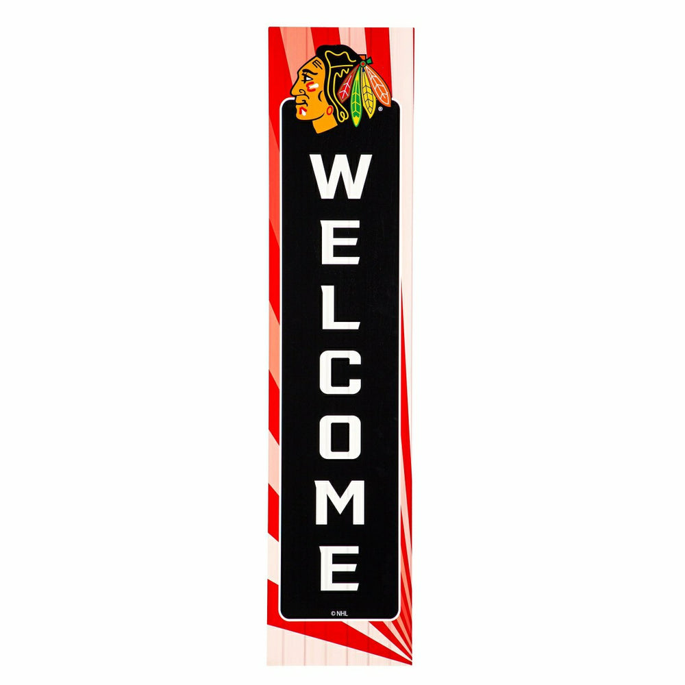Chicago Blackhawks Summer Seasonal Single Sided Large Leaner, 46", NHL, Home