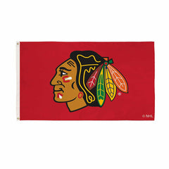 Chicago Blackhawks Single Sided Estate Flag with 2 Grommets, 3'x5', NHL, Home