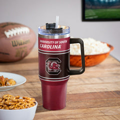 40oz Stainless Steel Canyon Cup w/ Straw, University of South Carolina, Home, Collegiate