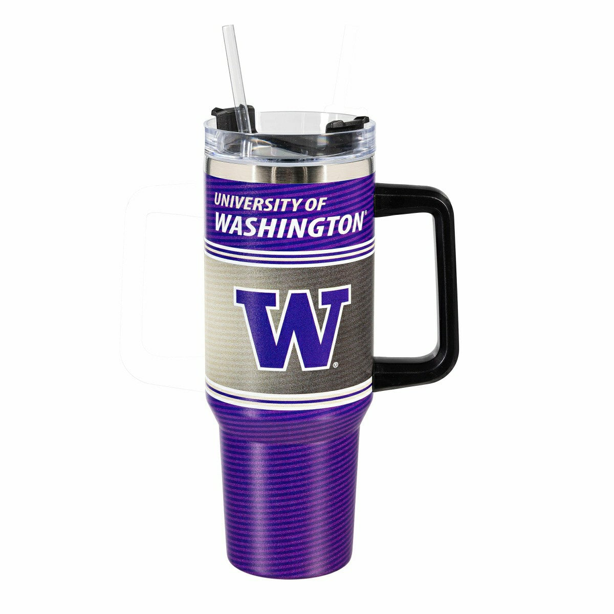 40oz Stainless Steel Canyon Cup w/ Straw, Universitiy of Washington, Home, Collegiate
