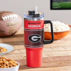 40oz Stainless Steel Canyon Cup w/ Straw, University of Georgia, Home, Collegiate