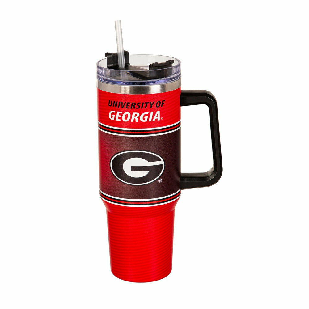 40oz Stainless Steel Canyon Cup w/ Straw, University of Georgia, Home, Collegiate
