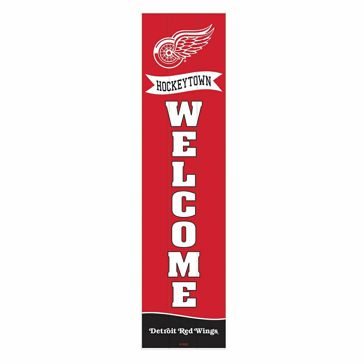 Detroit Red Wings Large Single Sided Leaner, 46", NHL, Home
