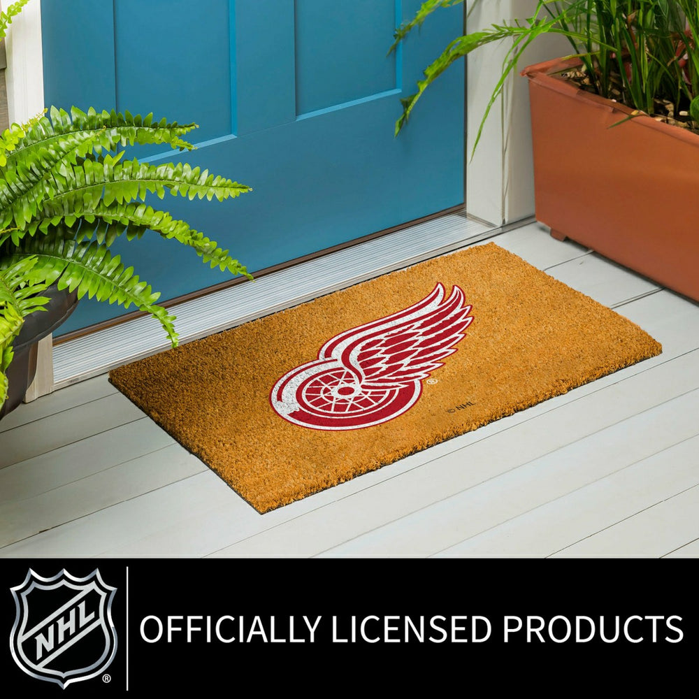 Coir Mat, 16"x28", Detroit Red Wings, NHL
