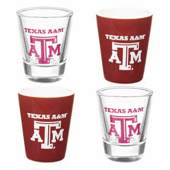 Texas A&M 4-Piece Ceramic and Glass 2oz. Shot Glass Set, Home, Collegiate