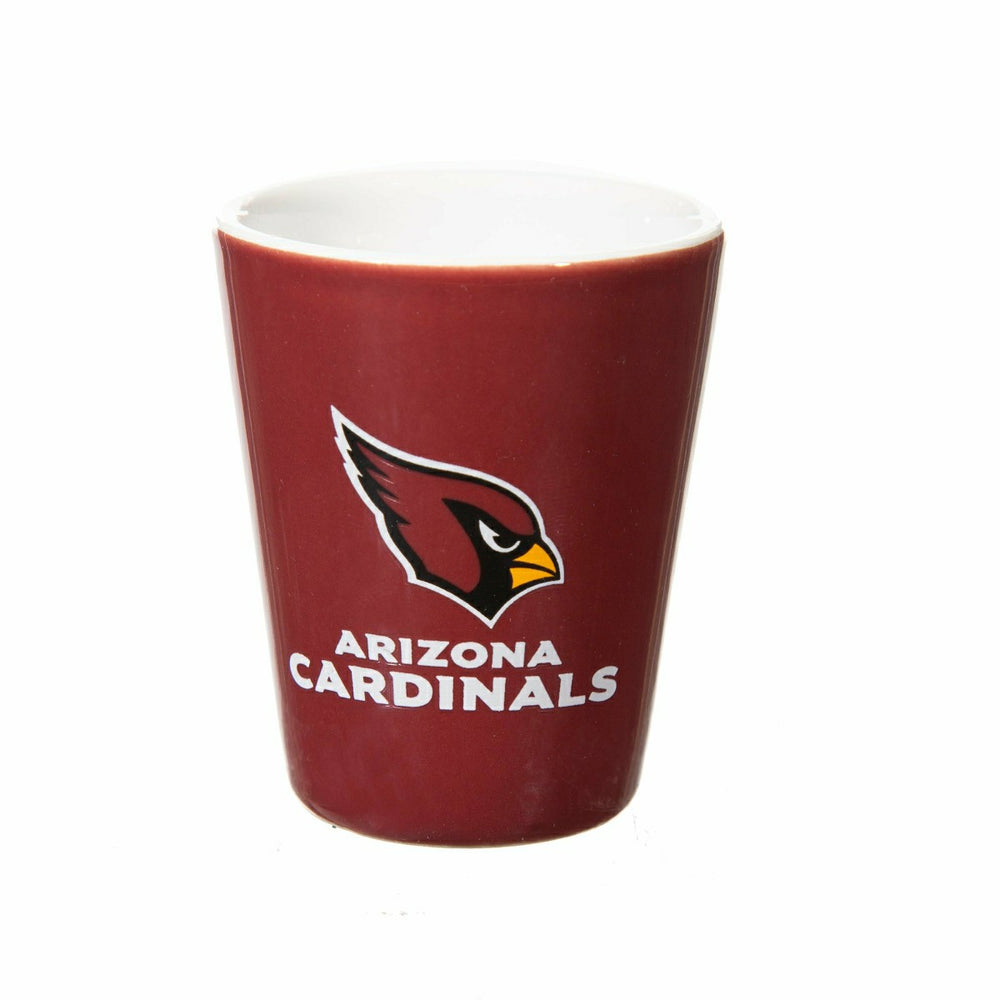 Arizona Cardinals 4-Piece Ceramic and Glass 2oz. Shot Glass Set, Home