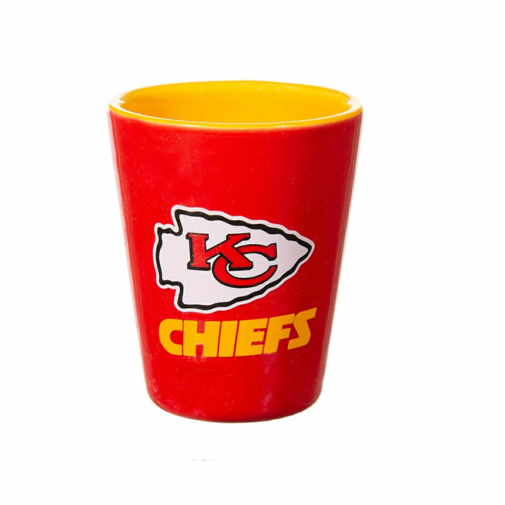Kansas City Chiefs 4-Piece Ceramic and Glass 2oz. Shot Glass Set, Home, NFL