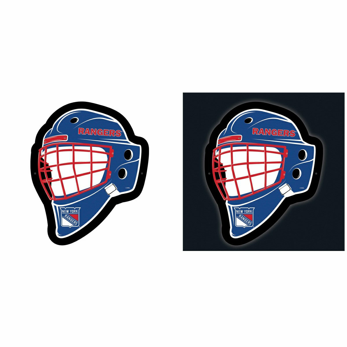LED Wall Decor, Helmet, New York Rangers, NHL, Home