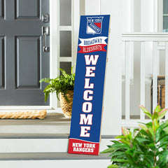 New York Rangers Large Single Sided Leaner, 46", NHL, Home