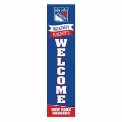 New York Rangers Large Single Sided Leaner, 46", NHL, Home