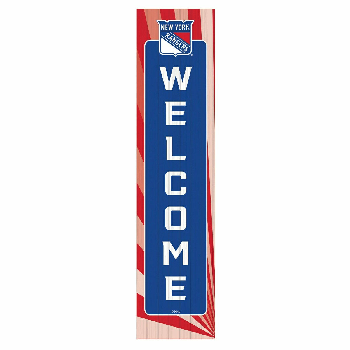 New York Rangers Summer Seasonal Single Sided Large Leaner, 46", NHL, Home