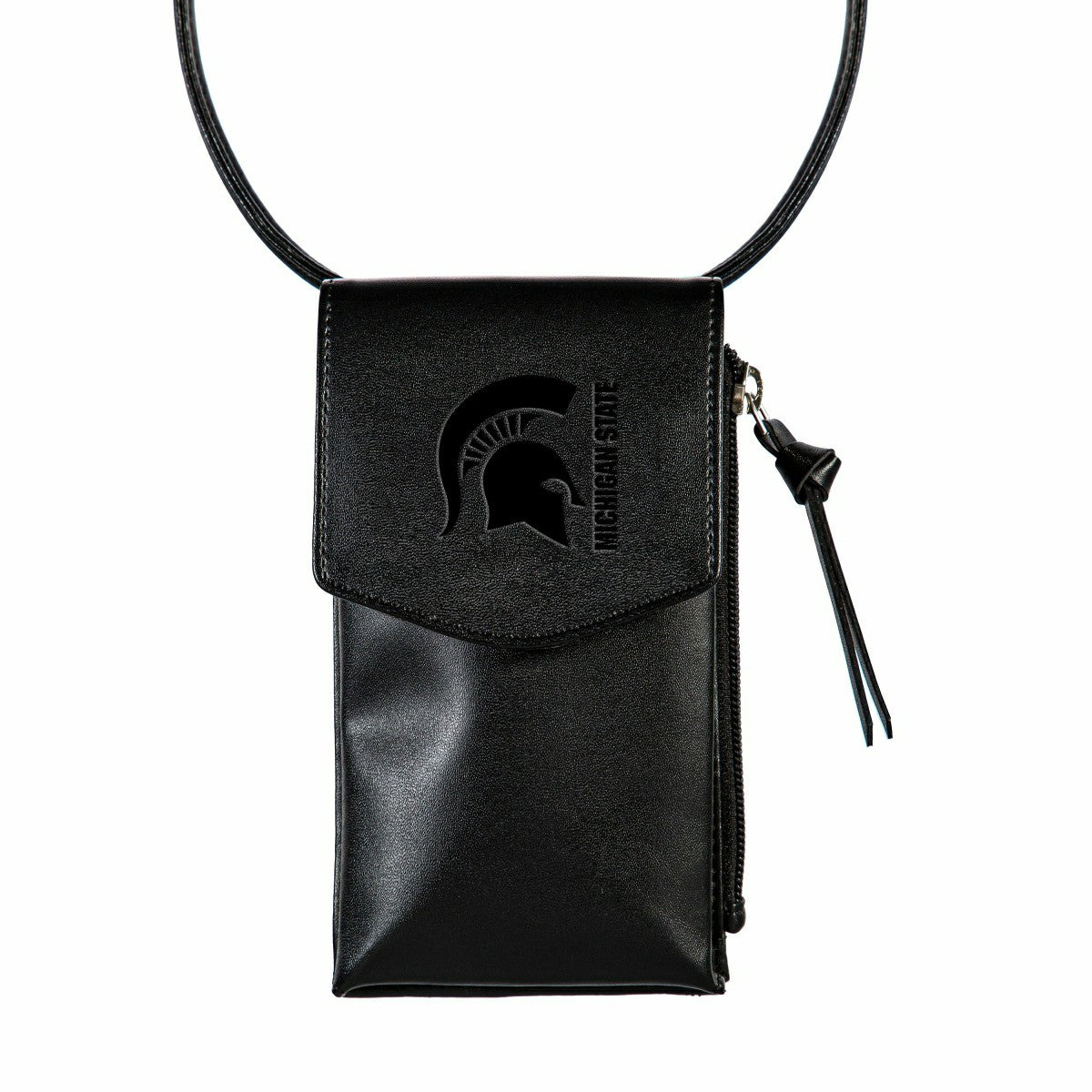 Michigan State University, Cross Body Wallet, Black, Home, Collegiate