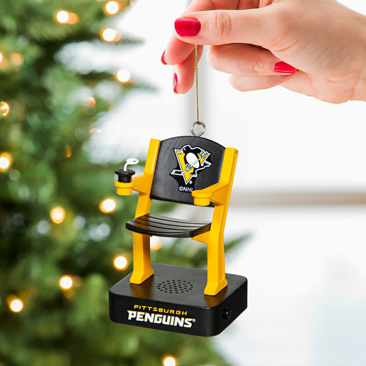 Stadium Seat Ornament, Pittsburgh Penguins, NHL, Home