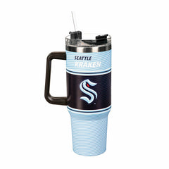 40oz Stainless Steel Canyon Cup w/ Straw, Seattle Kraken, NHL, Home