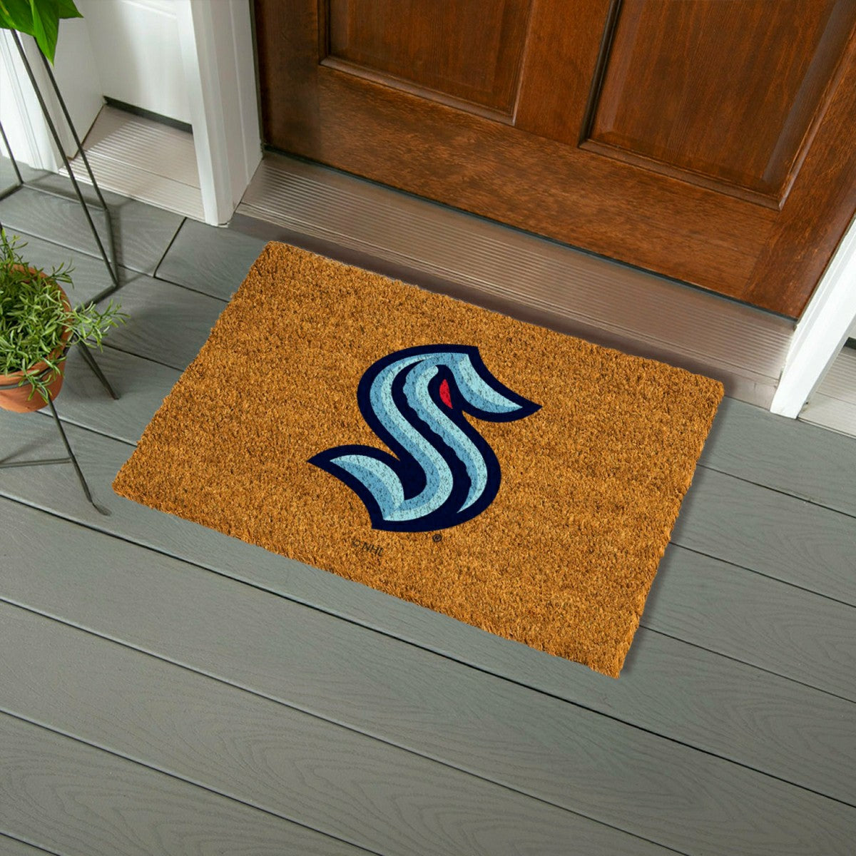 Coir Mat, 16"x28", Seattle Kraken, NHL