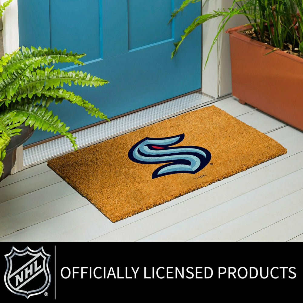 Coir Mat, 16"x28", Seattle Kraken, NHL
