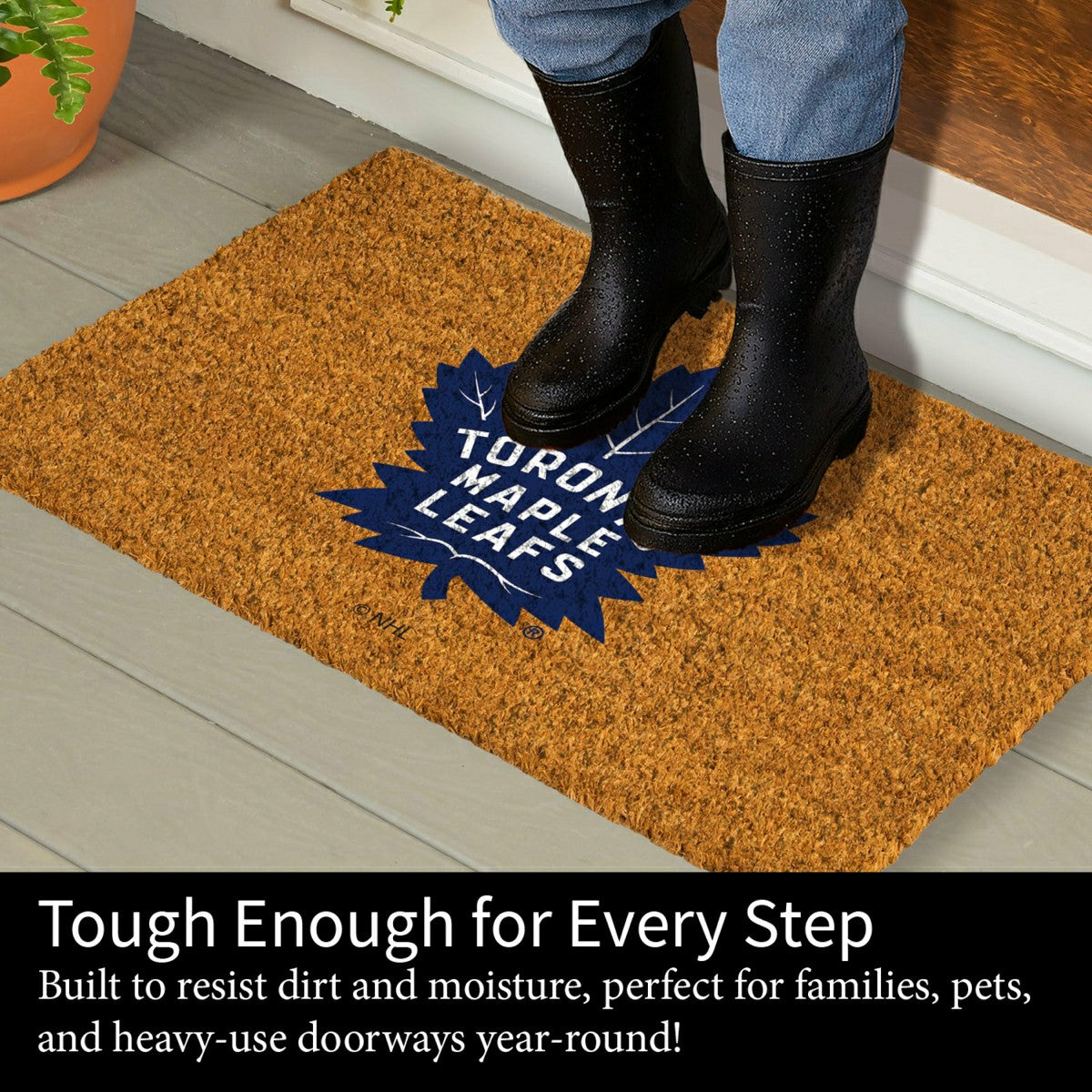 Coir Mat, 16"x28", Toronto Maple Leafs, NHL