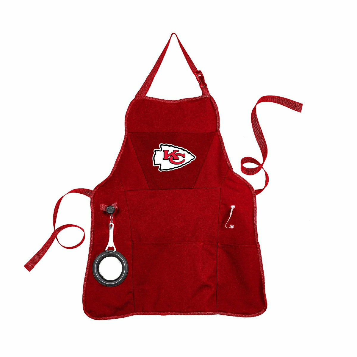 Deluxe Cotton Canvas NFL Team Pride Grilling/Cooking Apron, Kansas Cit, Home