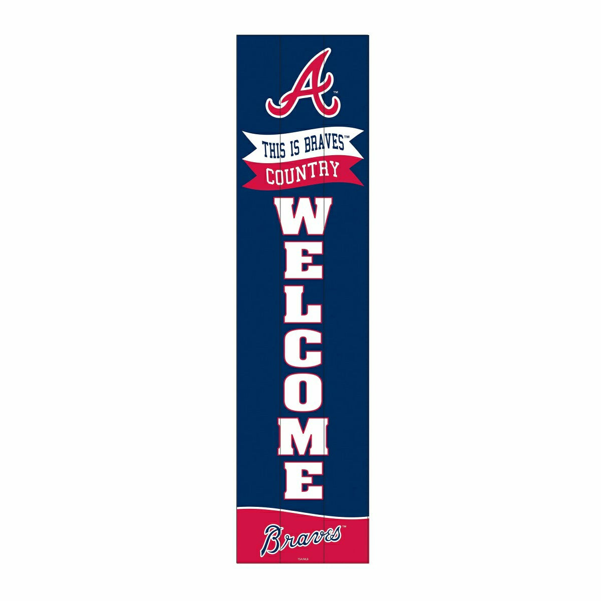 Atlanta Braves, 46" Leaner, MLB, Home
