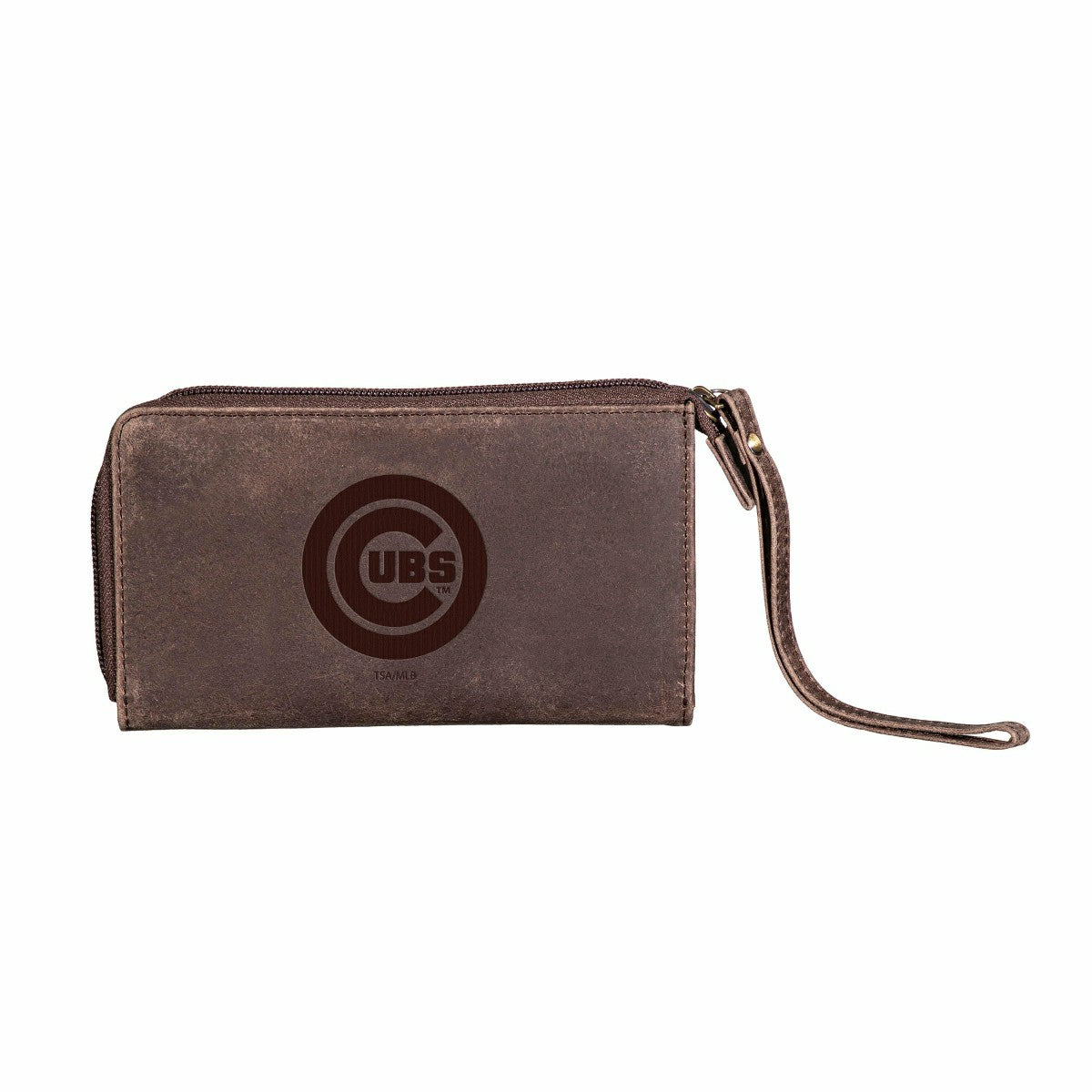 Chicago Cubs Wristlet Wallet Brown, MLB, Home
