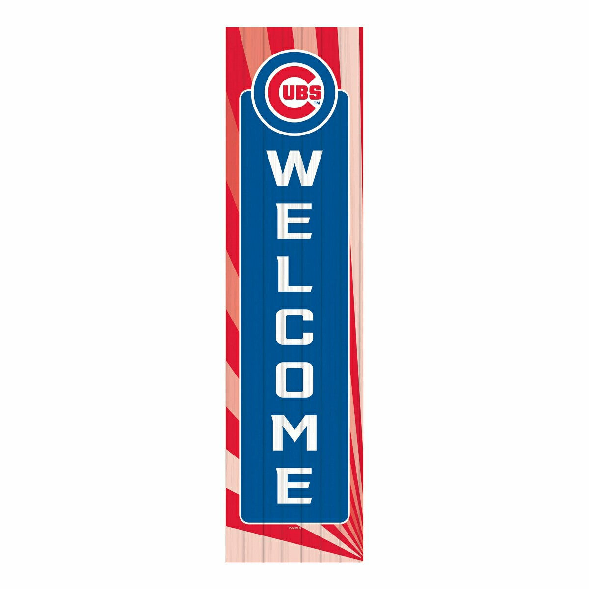 Chicago Cubs, Summer Seasonal Leaner, 46" Single Sided, MLB, Home