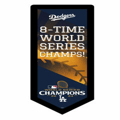 Los Angeles Dodgers LED Wall Decor, Pennant, World Series Champions 20, MLB