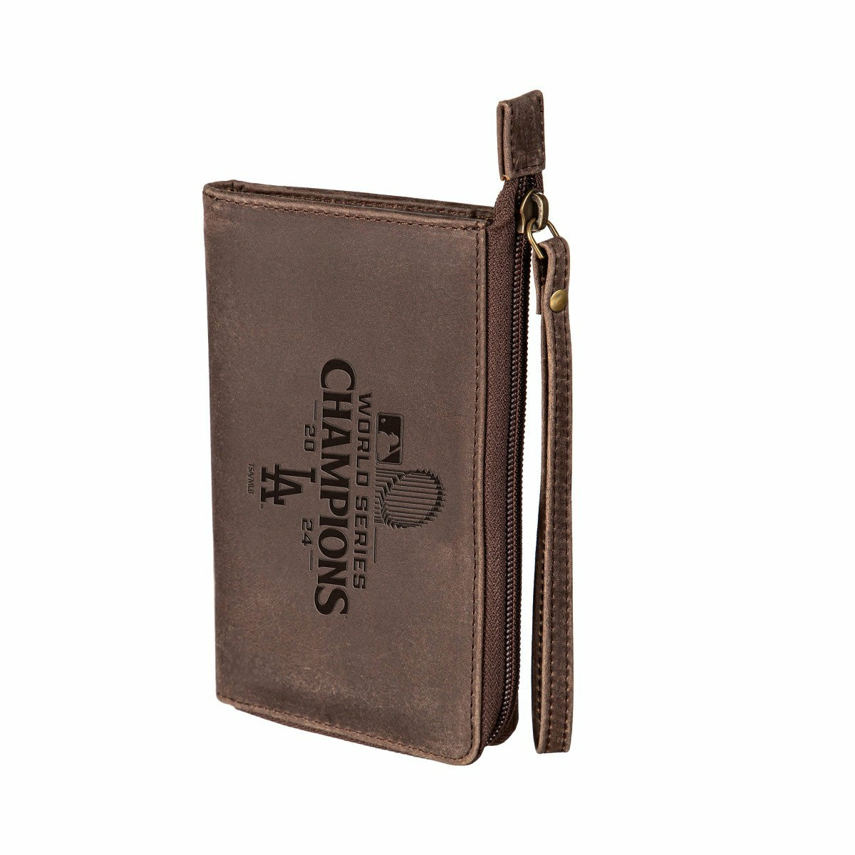 Los Angeles Dodgers Wristlet Wallet, Brown, SC24 Champions, MLB, Home