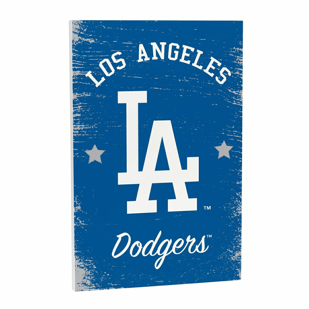 Los Angeles Dodgers Wood Wall Sign, 16x24, MLB, Home