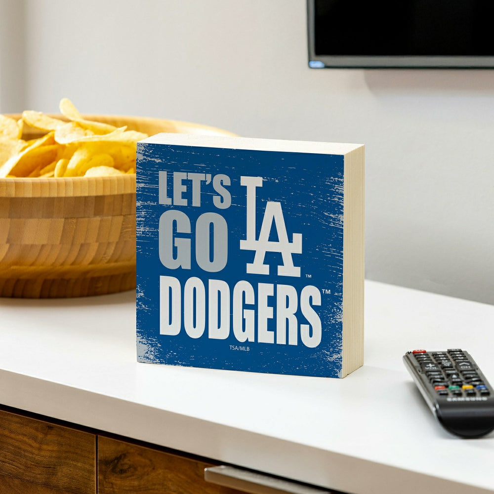 Los Angeles Dodgers Plock, Down Home Fans, 6x6, MLB, Home