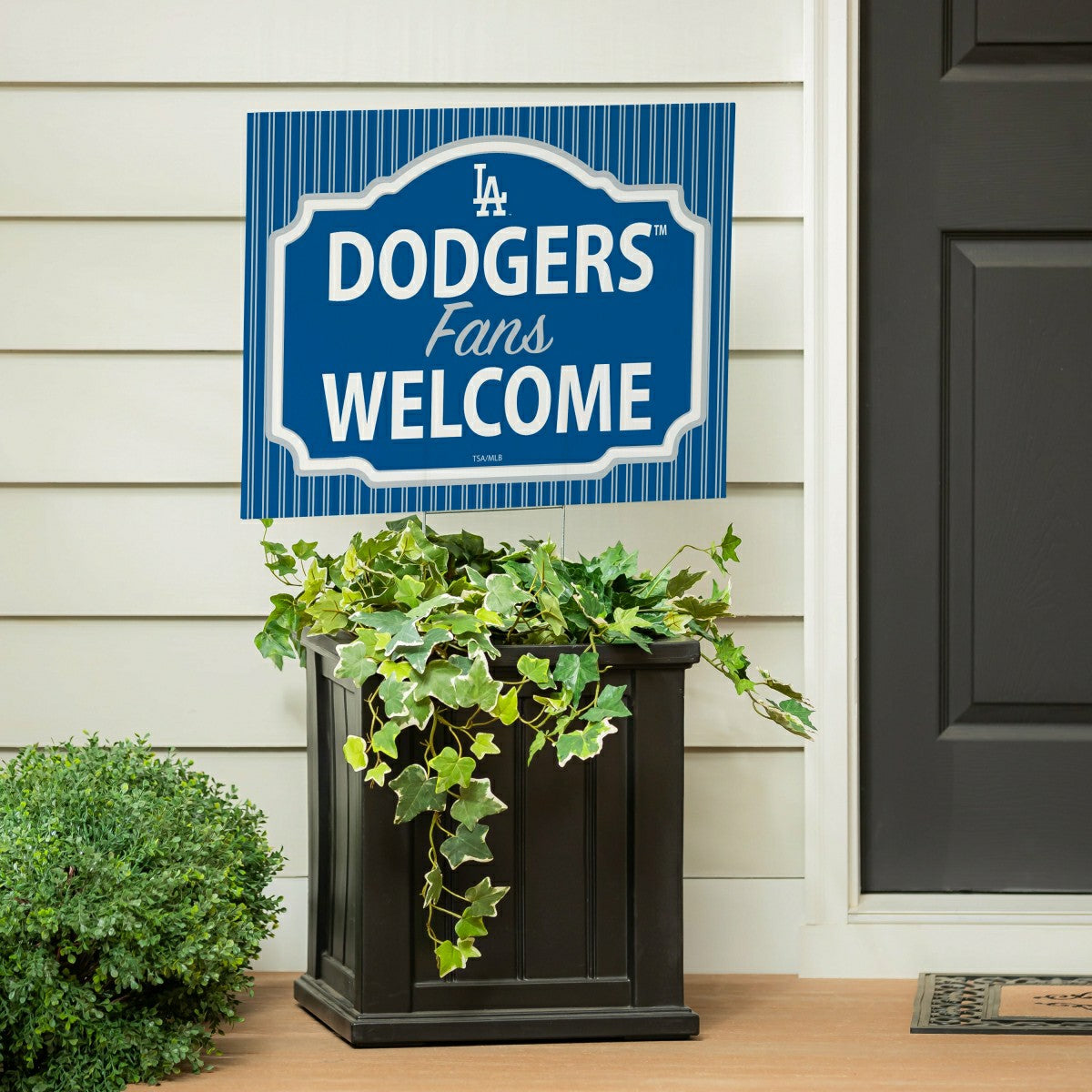 Los Angeles Dodgers Coroplast Yard Sign, "Fans Welcome", MLB, Home