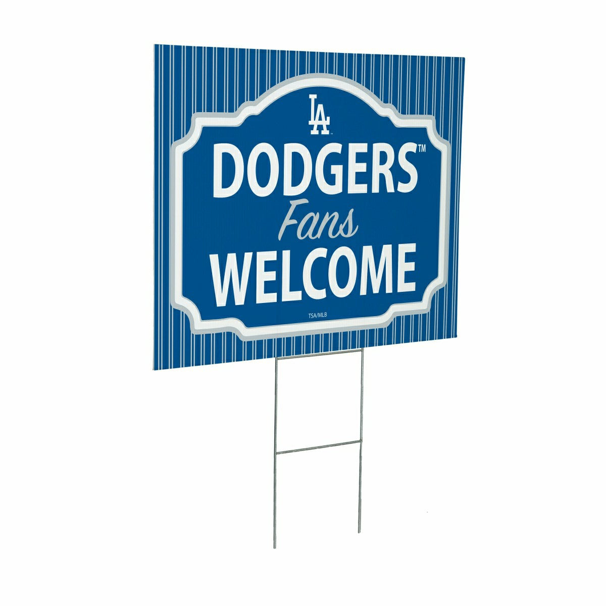 Los Angeles Dodgers Coroplast Yard Sign, "Fans Welcome", MLB, Home