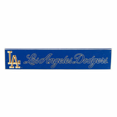 Los Angeles Dodgers Engraved Wood Sign, 3.5" x 18", MLB, Home