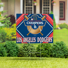 Los Angeles Dodgers World Series Champions 2024 Yard Sign, MLB, Home