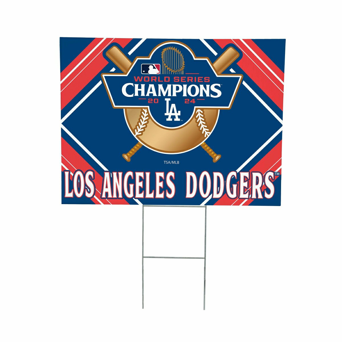 Los Angeles Dodgers World Series Champions 2024 Yard Sign, MLB, Home