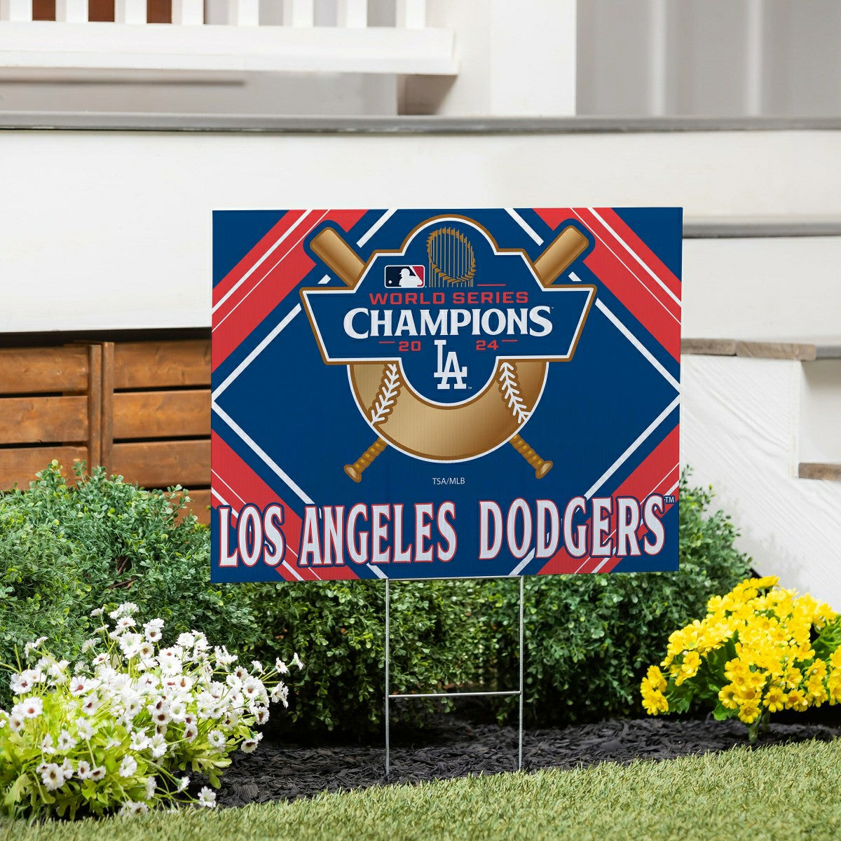 Los Angeles Dodgers World Series Champions 2024 Yard Sign, MLB, Home