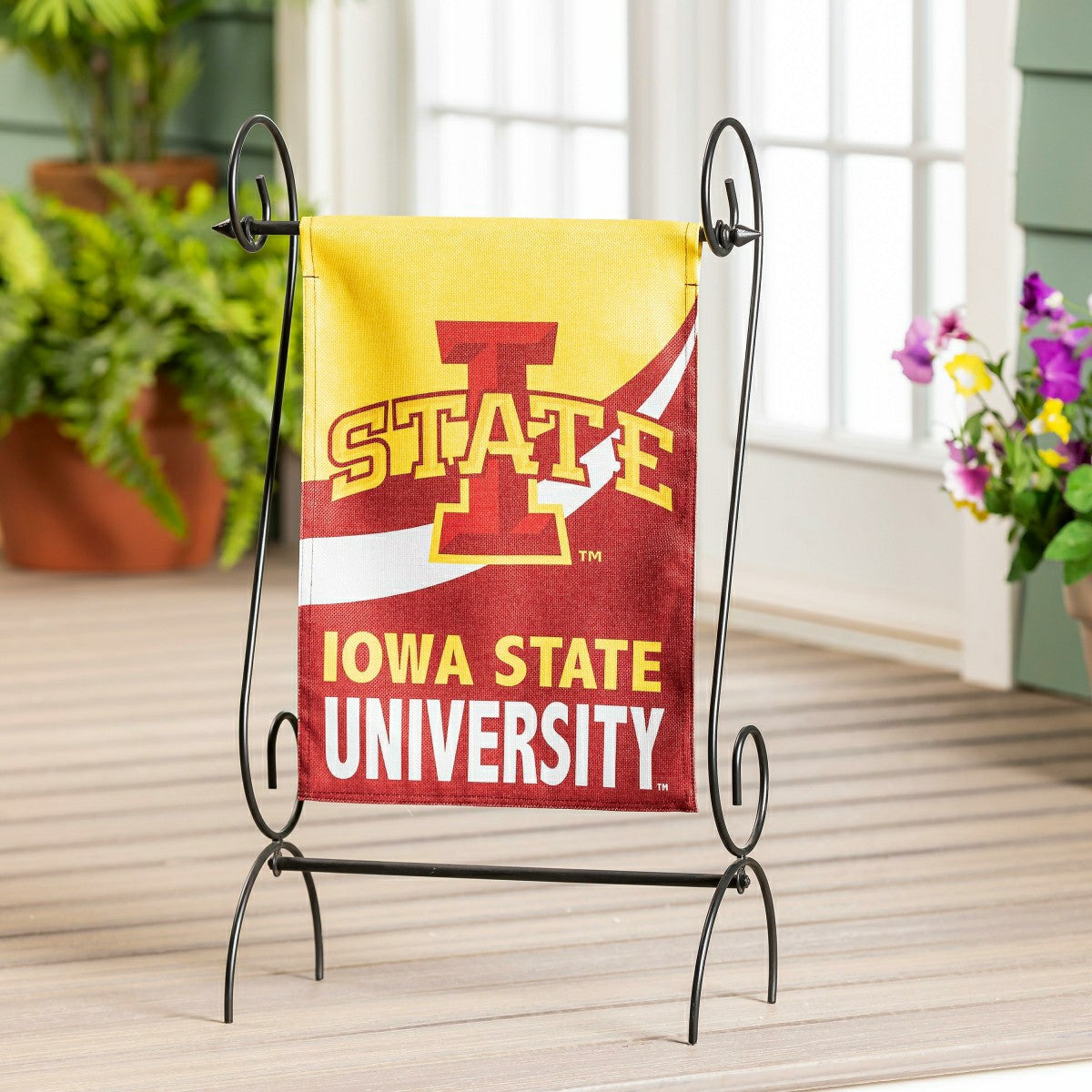 Iowa State University Burlap Flag GDN Size, Sale, Collegiate, Home
