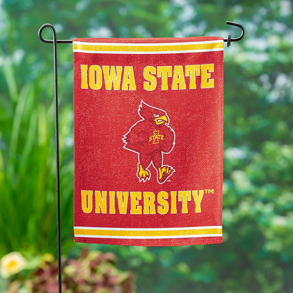 Embossed Suede Flag, GDN Size, Iowa State University, Sale, Collegiate, Home