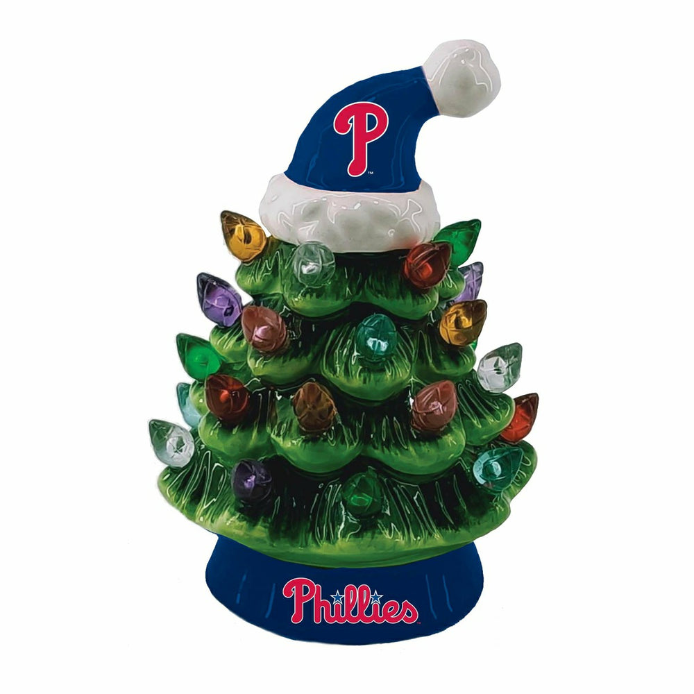 Philadelphia Phillies 8" LED Ceramic Christmas Tree, MLB, Home