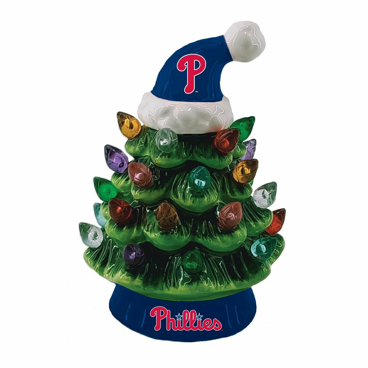Philadelphia Phillies 8" LED Ceramic Christmas Tree, MLB, Home