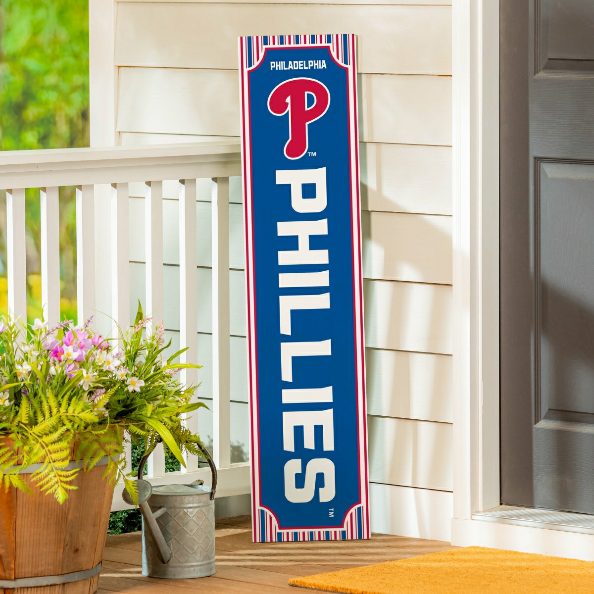 Philadelphia Phillies, Spring Seasonal Leaner, 46" Double Sided, MLB, Home